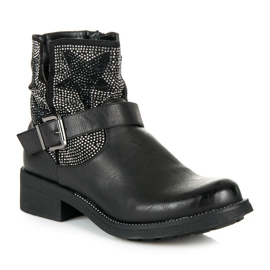 Kylie Botas de rock negro 2