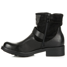 Kylie Botas de rock negro 3