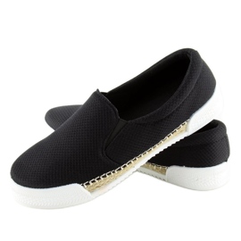 Zapatillas slip-on negro 15691A Negro 2