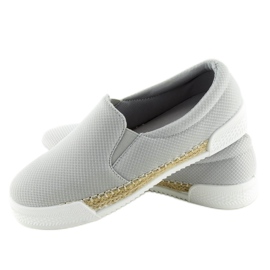 Zapatillas slip-on grises 15691A Gris 2