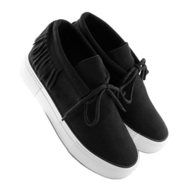 Deportivas negras de mujer A-63 Black negro 1
