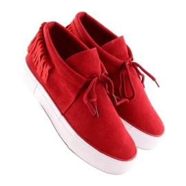 Deportivas rojas de mujer A-63 Rojo 1