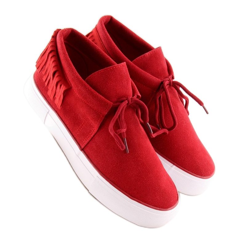 Deportivas rojas de mujer A-63 Rojo 1