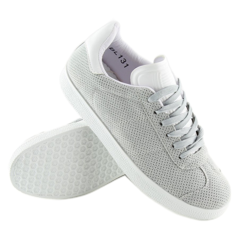 Deportivas de mujer grises y blancas BL131P GRIS/BLANCO 1