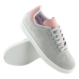 Deportivas de mujer gris y rosa BL131P GRIS/ROSA 1