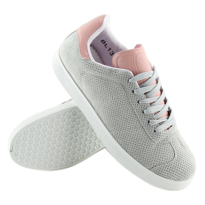 Deportivas de mujer gris y rosa BL131P GRIS/ROSA 1