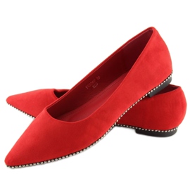 Bailarinas de mujer rojas YQ206 Rojo 1