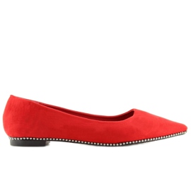 Bailarinas de mujer rojas YQ206 Rojo 3