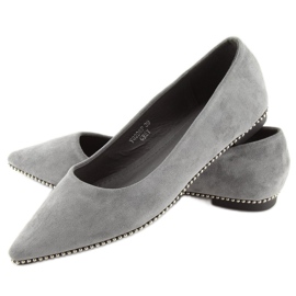 Bailarinas grises para mujer YQ206 gris 1 Bailarinas grises para mujer YQ206 gris 1