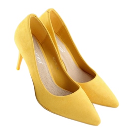 Zapatos tacón ante amarillo LEI-90 Amarillo 1 Zapatos tacón ante amarillo LEI-90 Amarillo 1