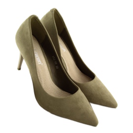 Ante oliva LEI-90 Tacones oliva verde 2