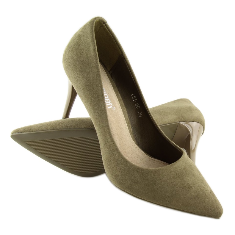 Ante oliva LEI-90 Tacones oliva verde 1