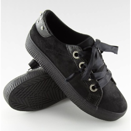 Deportivas negras de mujer BS096 BAS-1 Black negro 3