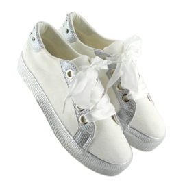 Deportivas blancas de mujer BS096 BAS-1 Blanco 1