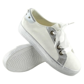 Deportivas blancas de mujer BS096 BAS-1 Blanco 2