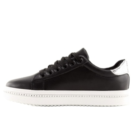 Deportivas negras de mujer 88038 NEGRO/BLANCO 3