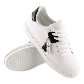 Deportivas mujer en blanco y negro 88038 BLANCO/NEGRO 2
