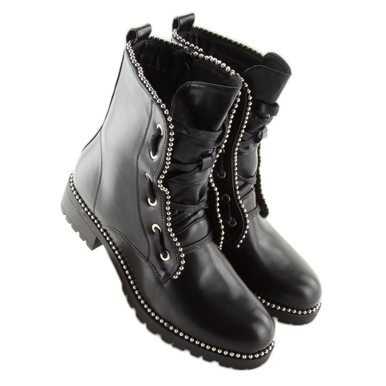 Botas negras para mujer trabajadora negra NC251 Black negro 1