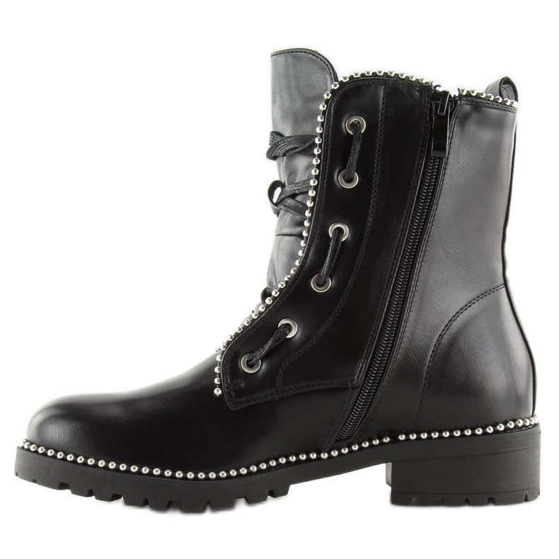Botas negras para mujer trabajadora negra NC251 Black negro 2