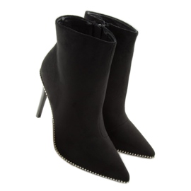 Botas negras ZY153 negras en un alfiler negro 2