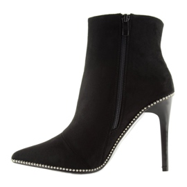 Botas negras ZY153 negras en un alfiler negro 1