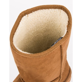 Botas de nieve de gamuza marrón 6