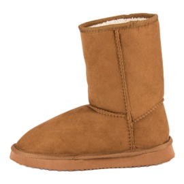 Botas de nieve de gamuza marrón 3