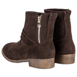 L&H Botas de ante marrón 2