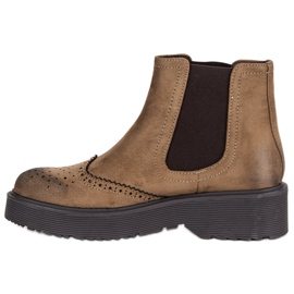 Corina Cómodas botas de ante marrón 1