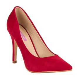 Tacones de ante rojos 3