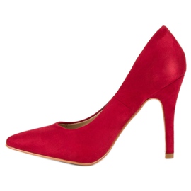 Tacones de ante rojos 4