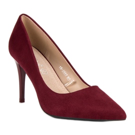 Tacones vinceza ante burdeos rojo 3