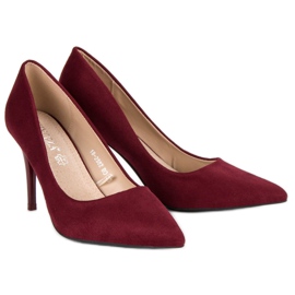 Tacones vinceza ante burdeos rojo 6