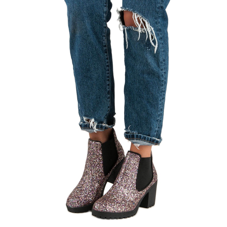 Corina Botas de moda de Jodhpur violeta 2