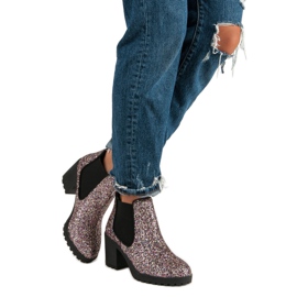 Corina Botas de moda de Jodhpur violeta 6