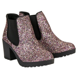 Corina Botas de moda de Jodhpur violeta 1