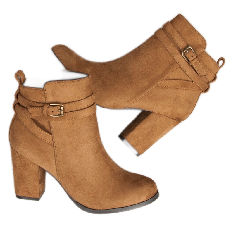 Corina Elegantes botas de tacón marrón 2