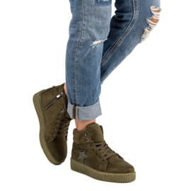 Mckeylor Zapatillas deportivas de ante verde 6