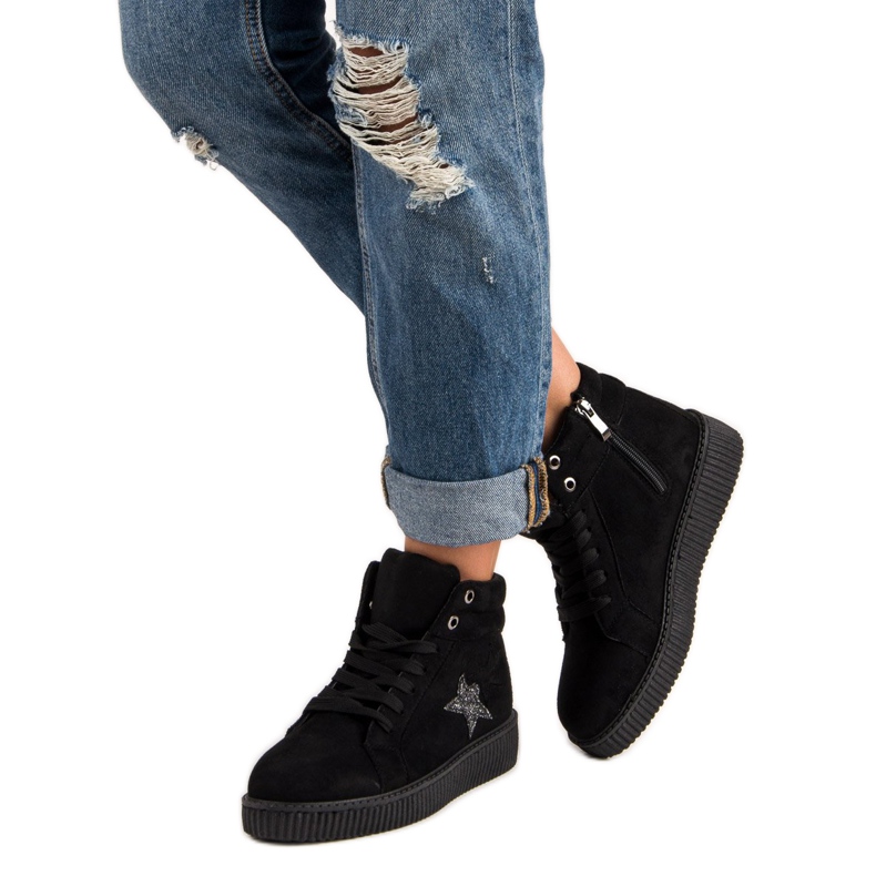 Mckeylor Zapatillas deportivas de ante negro 2