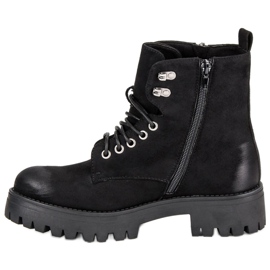 Corina Trabajadores de gamuza anudados negro 1 Corina Trabajadores de gamuza anudados negro 1