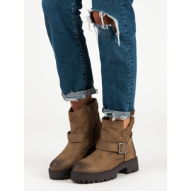 Corina Botas de gamuza worker marrón 5