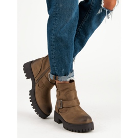 Corina Botas de gamuza worker marrón 4