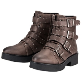 Corina Botas marrones de los trabajadores marrón 9