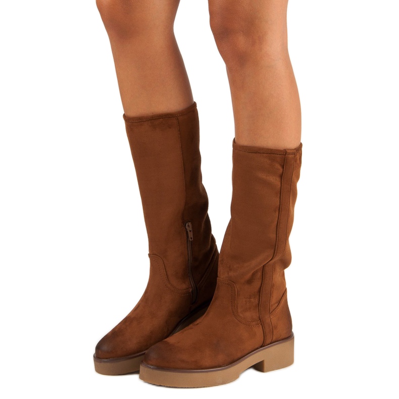 Corina Botas de gamuza para mujer marrón 1 Corina Botas de gamuza para mujer marrón 1