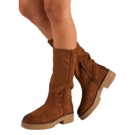 Corina Botas de gamuza para mujer marrón 2