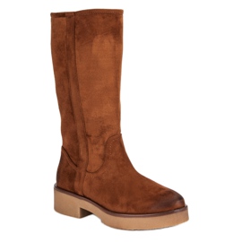 Corina Botas de gamuza para mujer marrón 3