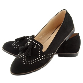 Mocasines mujer negros 22-05 Negro 2