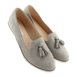 Mocasines grises para mujer 22-05 Gris 1