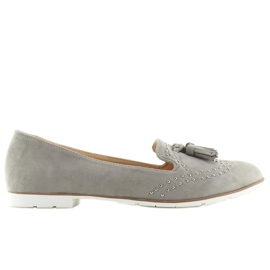 Mocasines grises para mujer 22-05 Gris 2