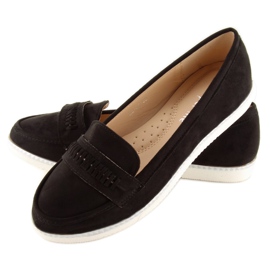 Mocasines de mujer negros 22-07 Negro 1